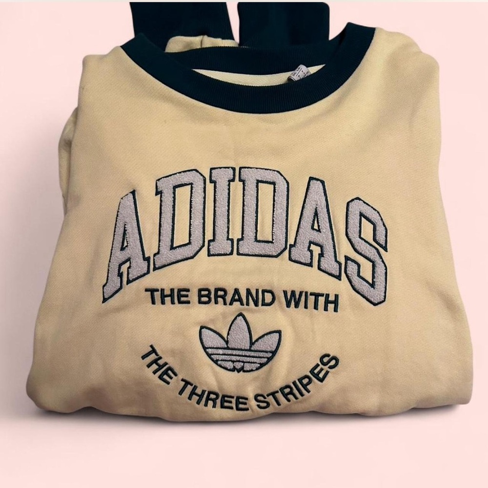 Adidas yellow cream Sweatshirt